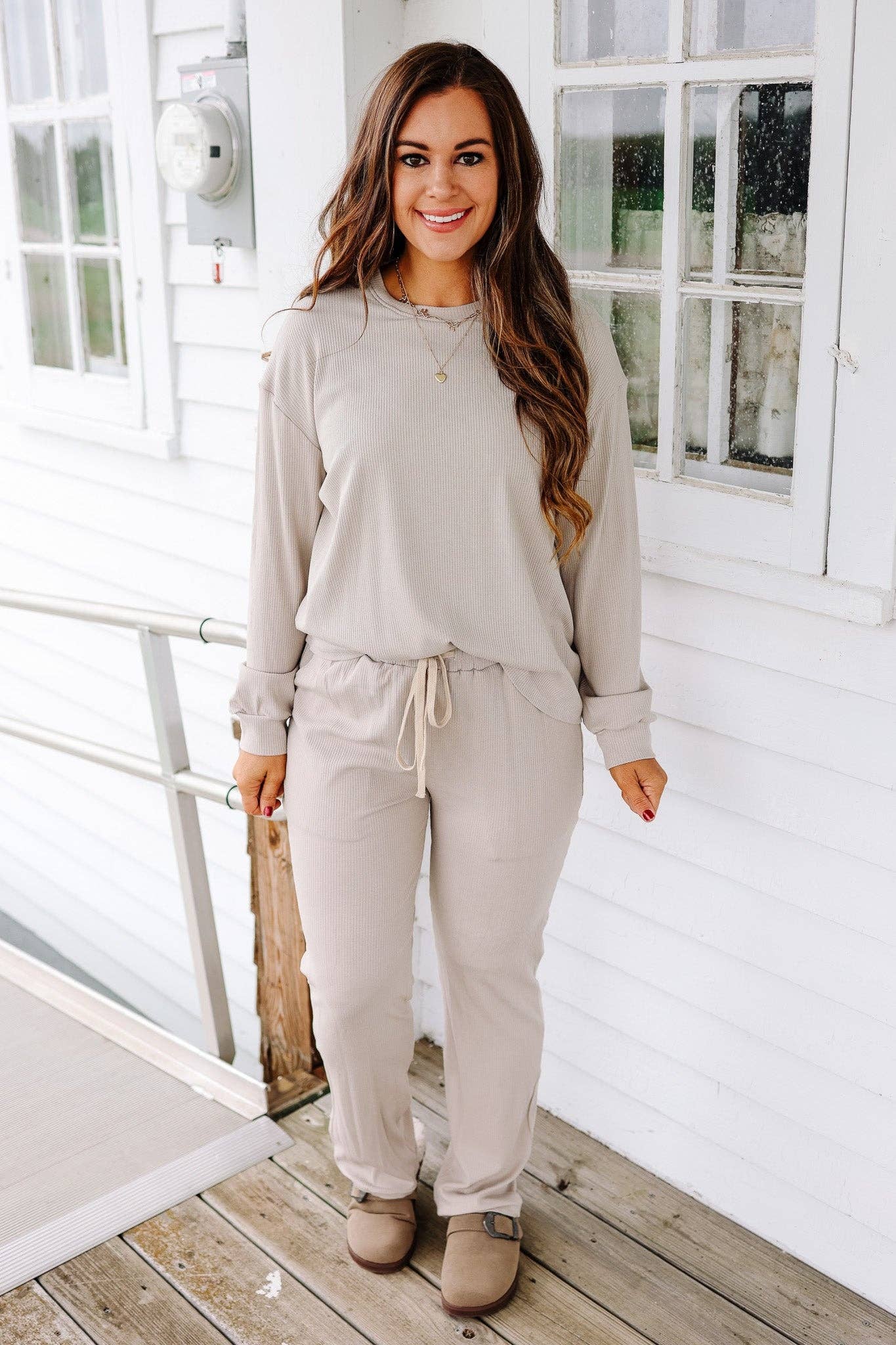 Emerlie Luxe Lounge Set - Oatmeal Taupe