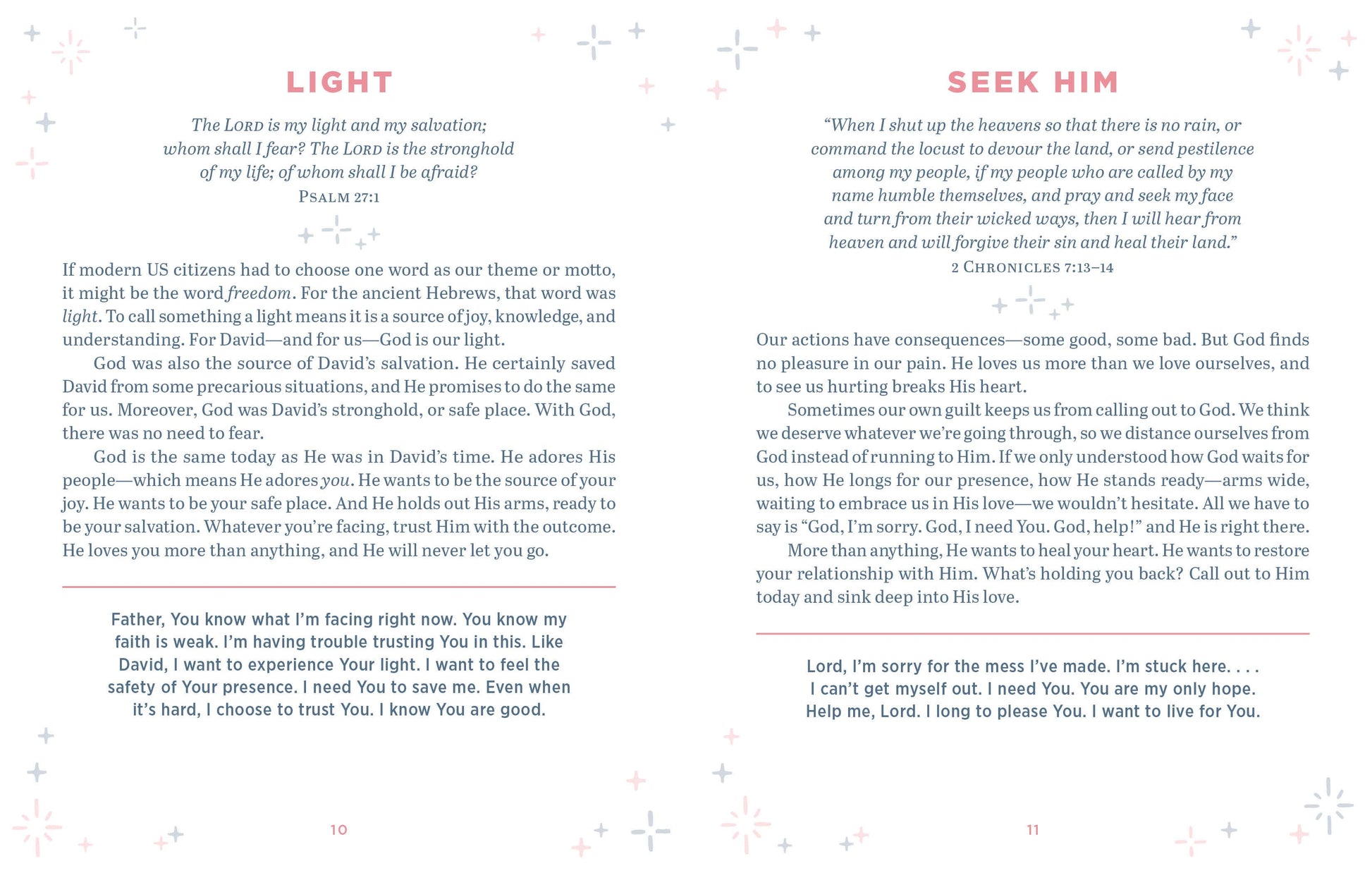 Text document with religious quotes and reflections on a light gray background